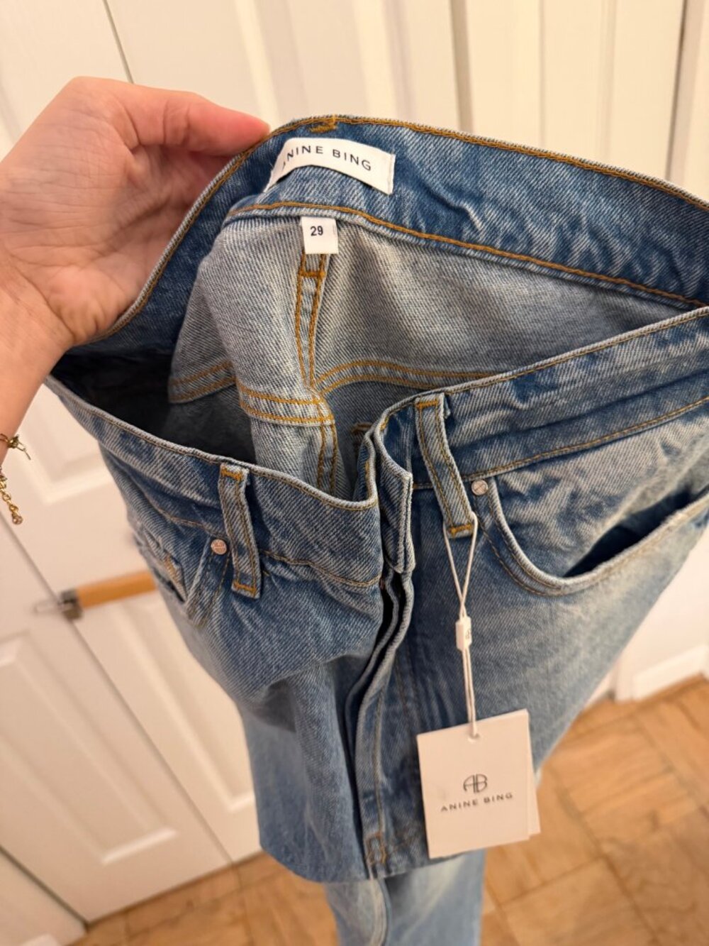 Anine Bing Sonya High Rise Ankle Slim Jeans NWT Size 29